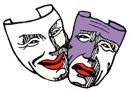 Logo de masque de théatre